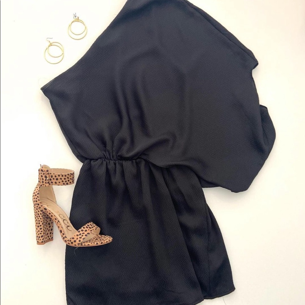Black One Shoulder Dress